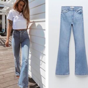 Classic Blue Flared Women Jeans